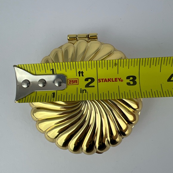 PARTYLITE Compact Travel Gold Clam Shell Votive Tealight Candle Holder - Picture 4 of 9